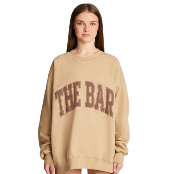 The Bar Sweaters - The Bar Varsity Sweatshirt Chocolate Chip
